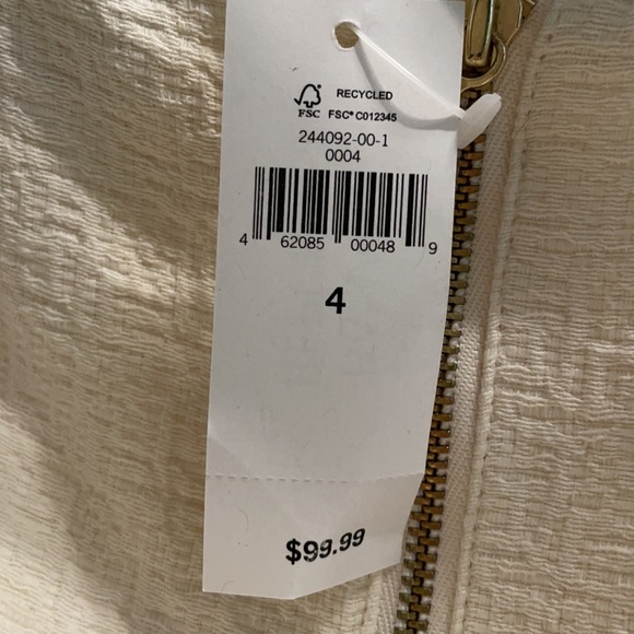 Brand New Banana Republic Cream Sleeveless Dress - Picture 3 of 3